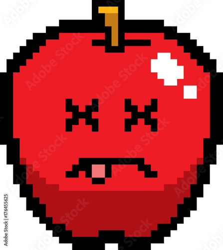 Dead 8-Bit Cartoon Apple