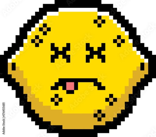 Dead 8-Bit Cartoon Lemon