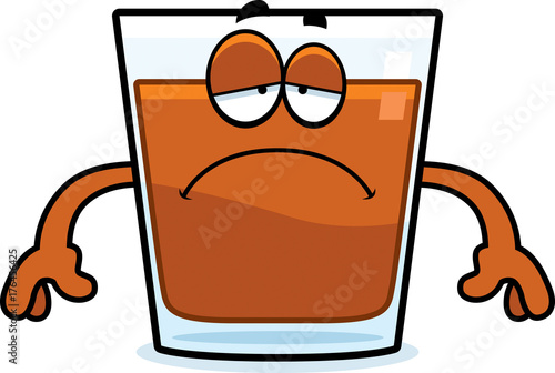 Sad Cartoon Shot Glass