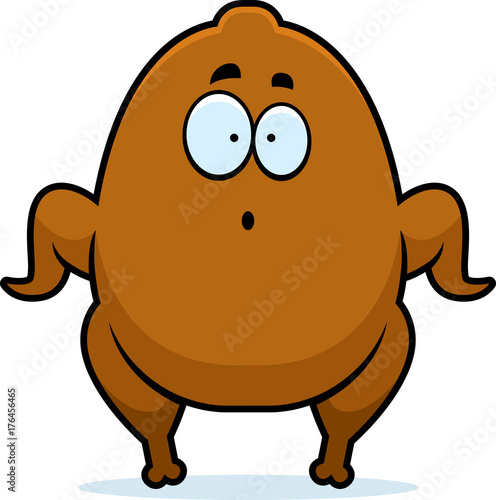 Surprised Cartoon Turkey