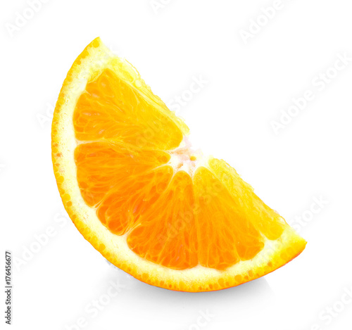 fresh orange isolated on white background