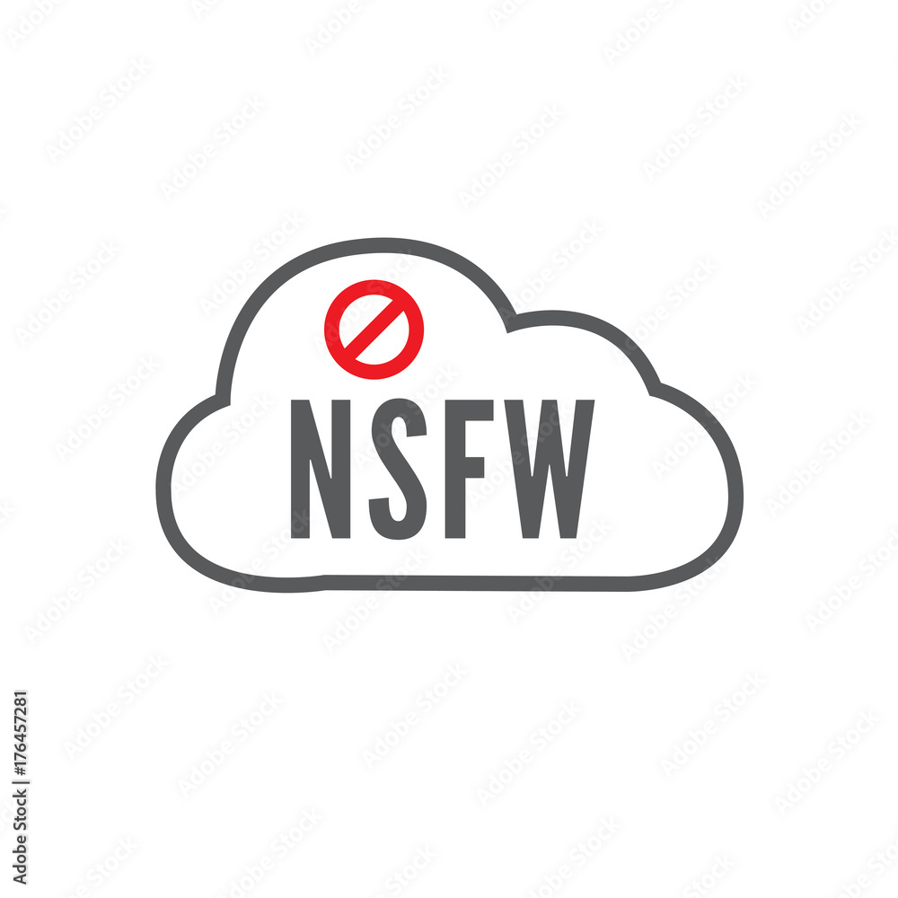 NSFW icon with graphic Stock Vector Adobe Stock