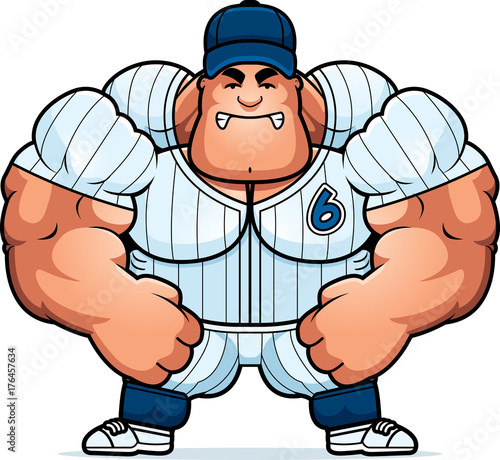 Angry Cartoon Baseball Player