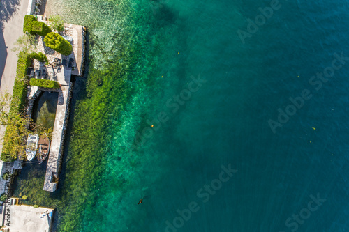 Aerial view of Stoliv, Bay Kotor, Montenegro © alexkazachok