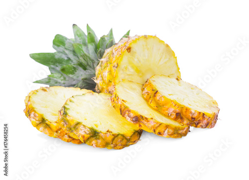  pineapple on a white background