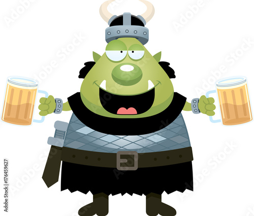 Drunk Cartoon Orc