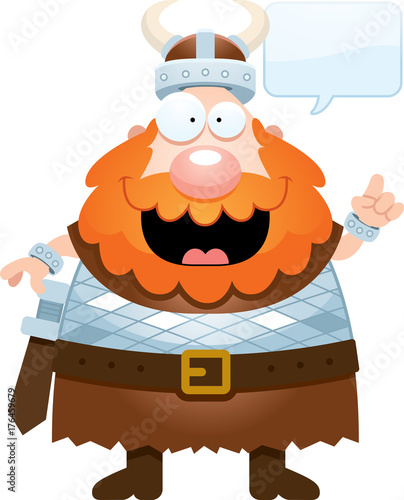 Cartoon Viking Talking