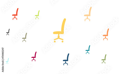 Viele bunte Stühle