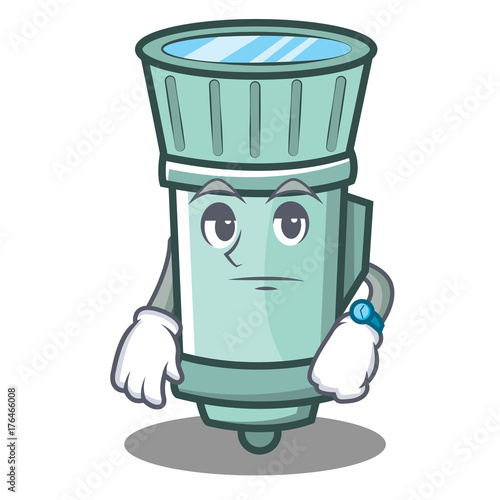 Naklejka Waiting flashlight cartoon character style