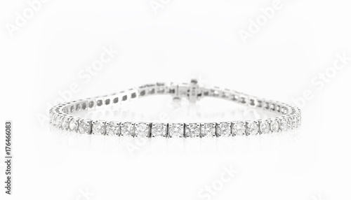 Slika na platnu bangles and bracelet with diamond , emeralds, sapphires and ruby , classic jewel
