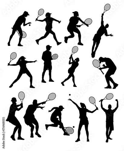 Tennis Silhouettes