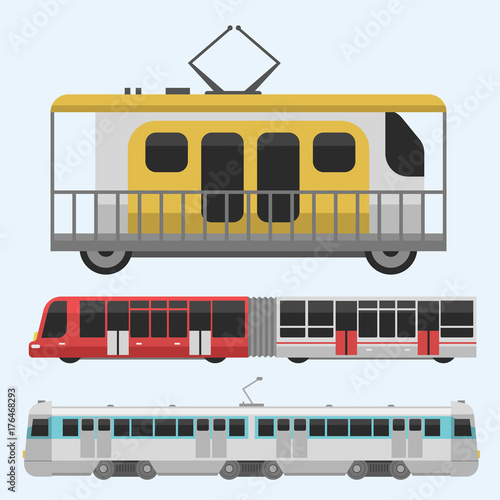 City transport public industry vector flat illustrations traffic vehicle street tourism modern business cityscape travel way.