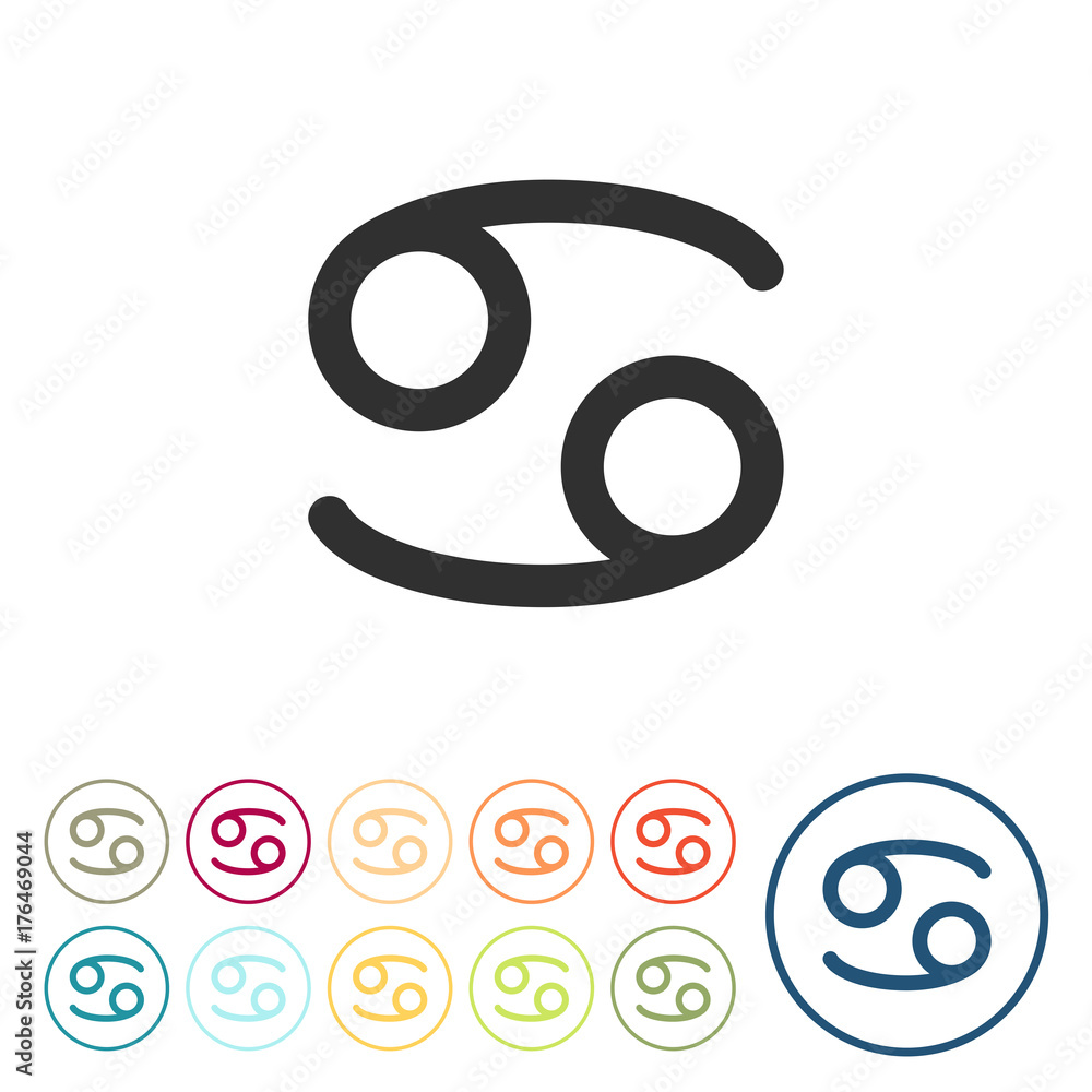 Runde Schaltflächen - Krebs - Horoskop