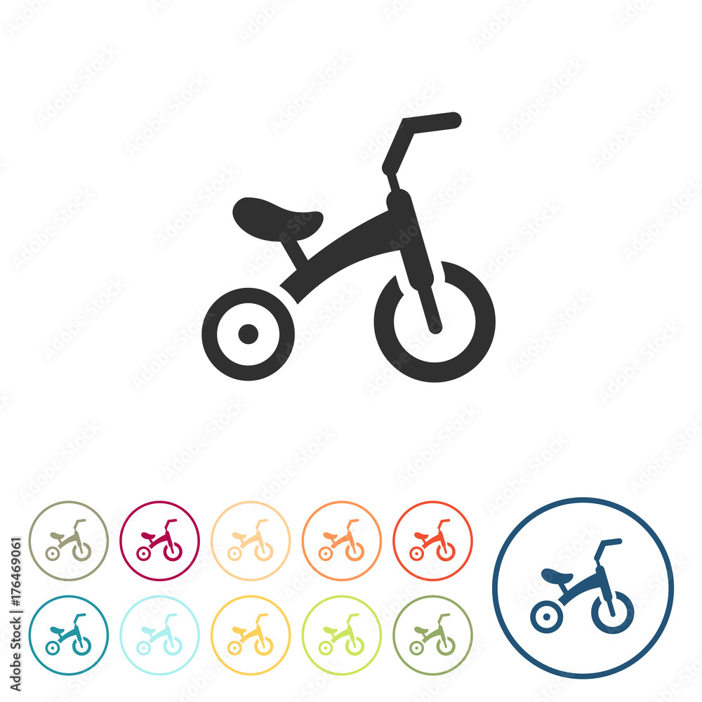 Runde Schaltflächen - Babyfahrrad Runde Schaltflächen - Babyfahrrad