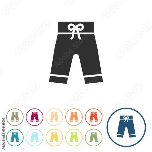Runde Schaltflächen - Badehose - Badebekleidung