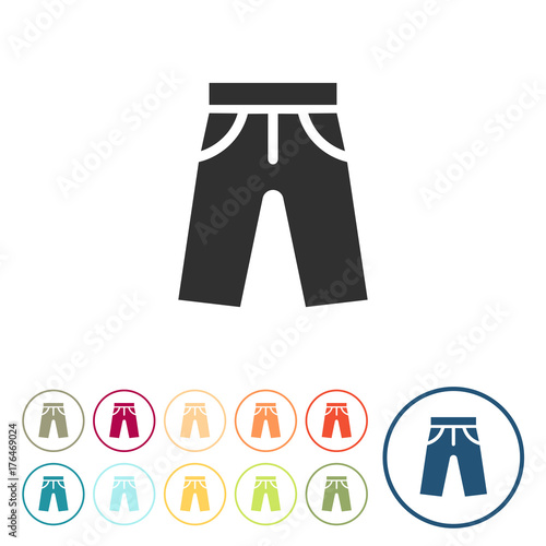 Runde Schaltflächen - Shorts