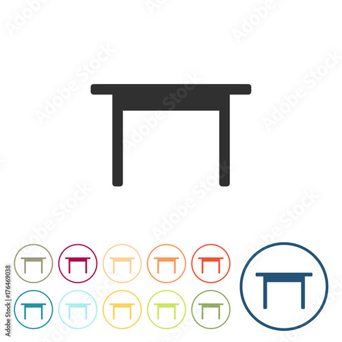 Runde Schaltflächen - Schreibtisch