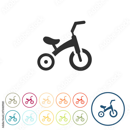 Runde Schaltflächen - Babyfahrrad