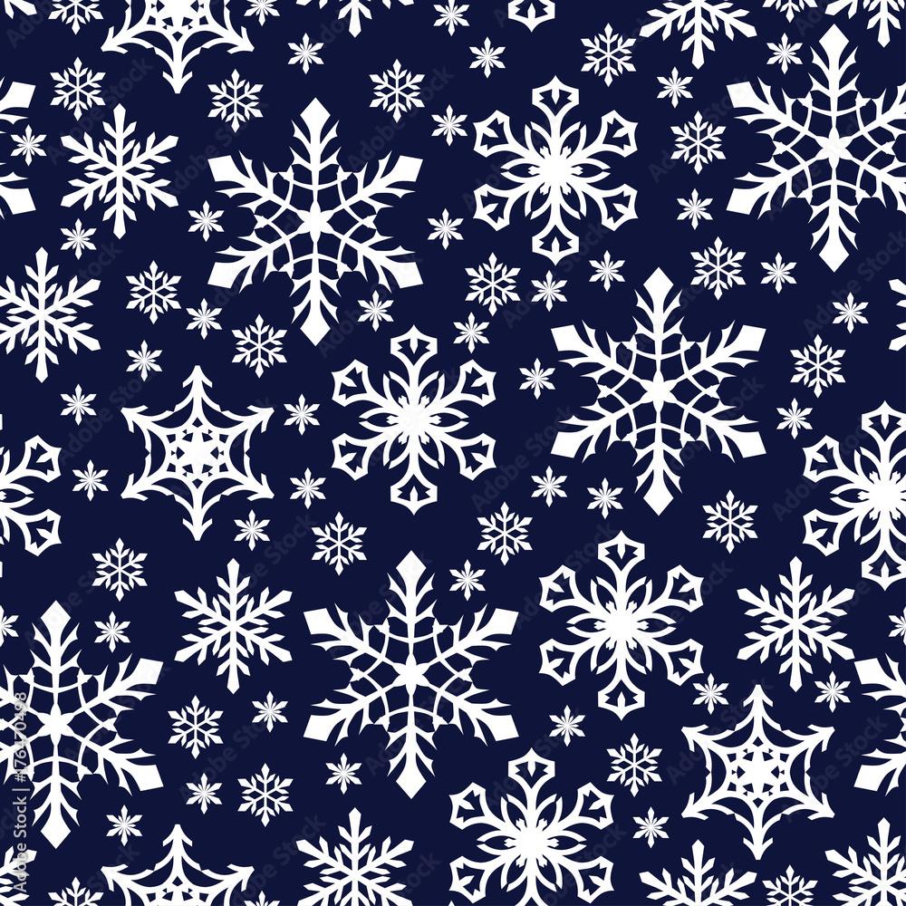 Christmas pattern seamless with snowflakes Christmas pattern seamless with snowflakes
