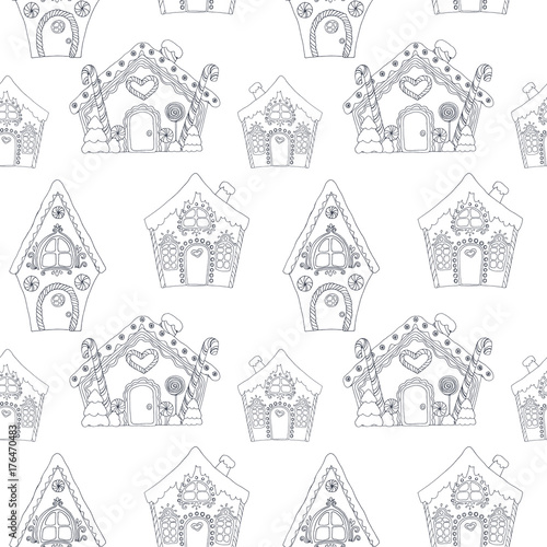 Christmas coloring pages pattern