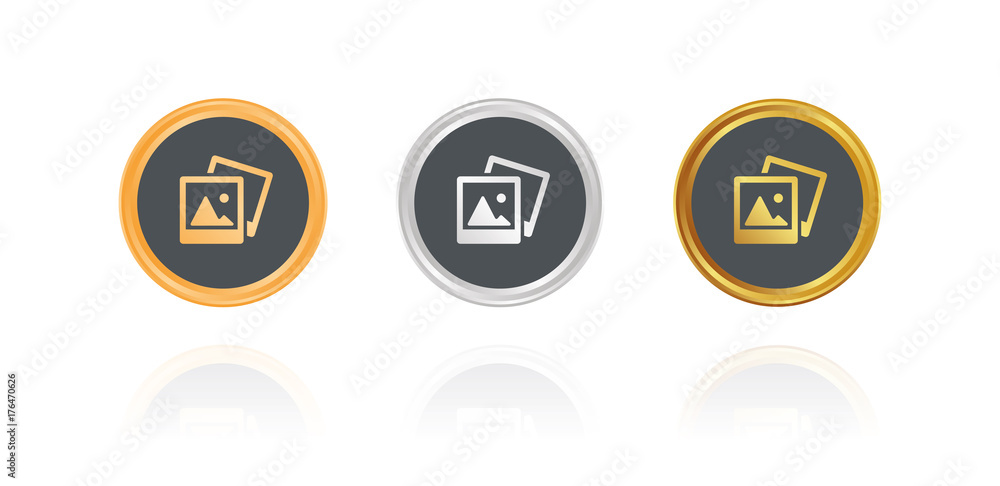 Fotos - Bildergalerie - Bronze, Silber, Gold Buttons Fotos - Bildergalerie - Bronze, Silber, Gold Buttons