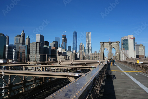 Brooklyn Bridge New York Manhattan Hudson River