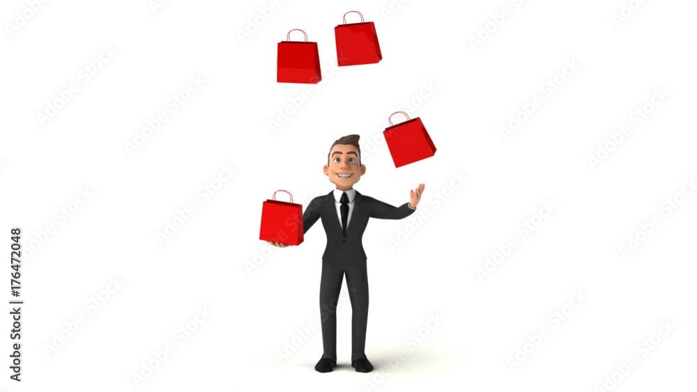 Fun businessman - 3D Animation Fun businessman - 3D Animation