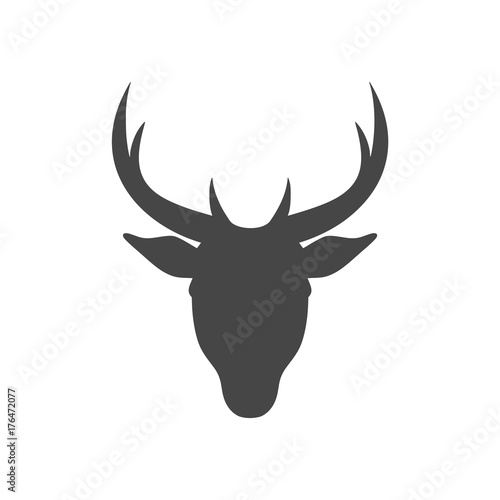 Deer head illustration vector 