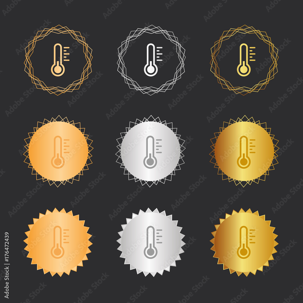 Thermometer kalt - Bronze, Silber, Gold Medaillen Thermometer kalt - Bronze, Silber, Gold Medaillen