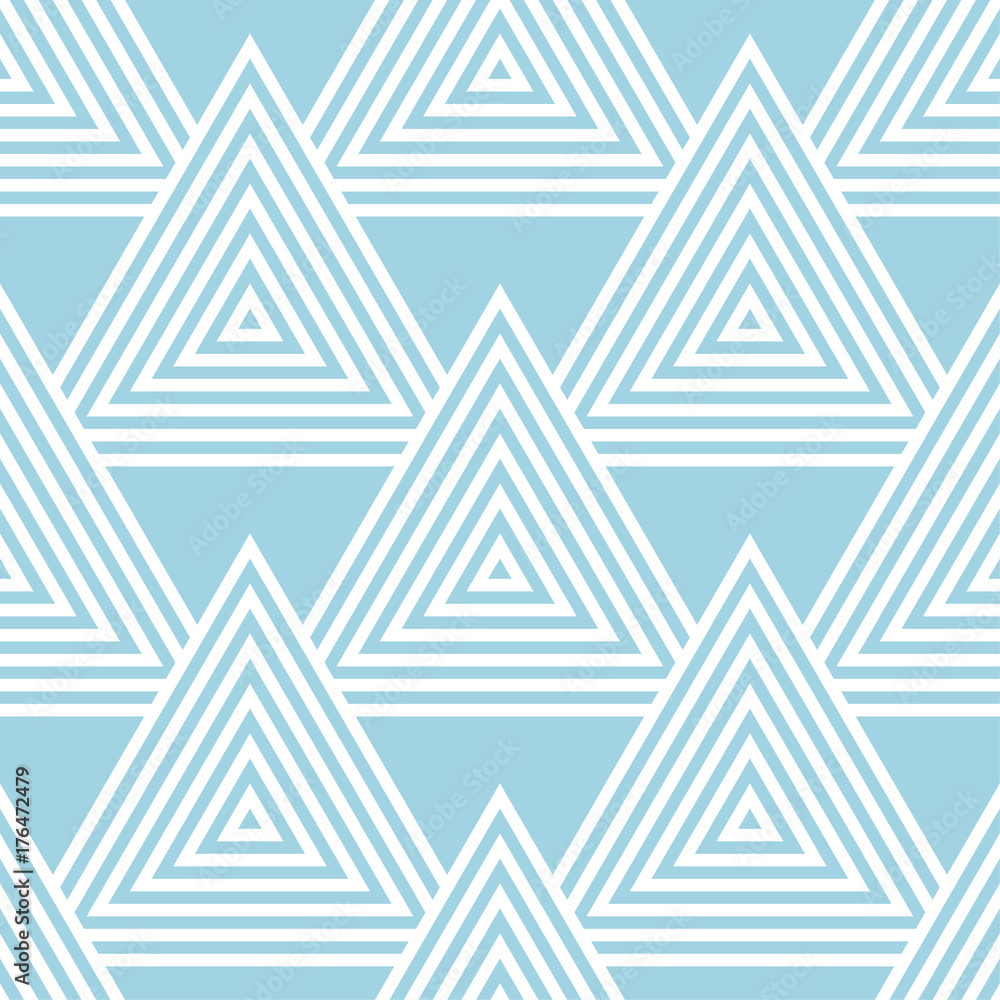 Navy blue and white geometric ornament. Seamless pattern Navy blue and white geometric ornament. Seamless pattern