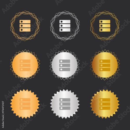 Ordner - Bronze, Silber, Gold Medaillen