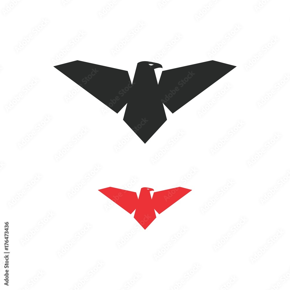 Naklejka premium simple eagle logo