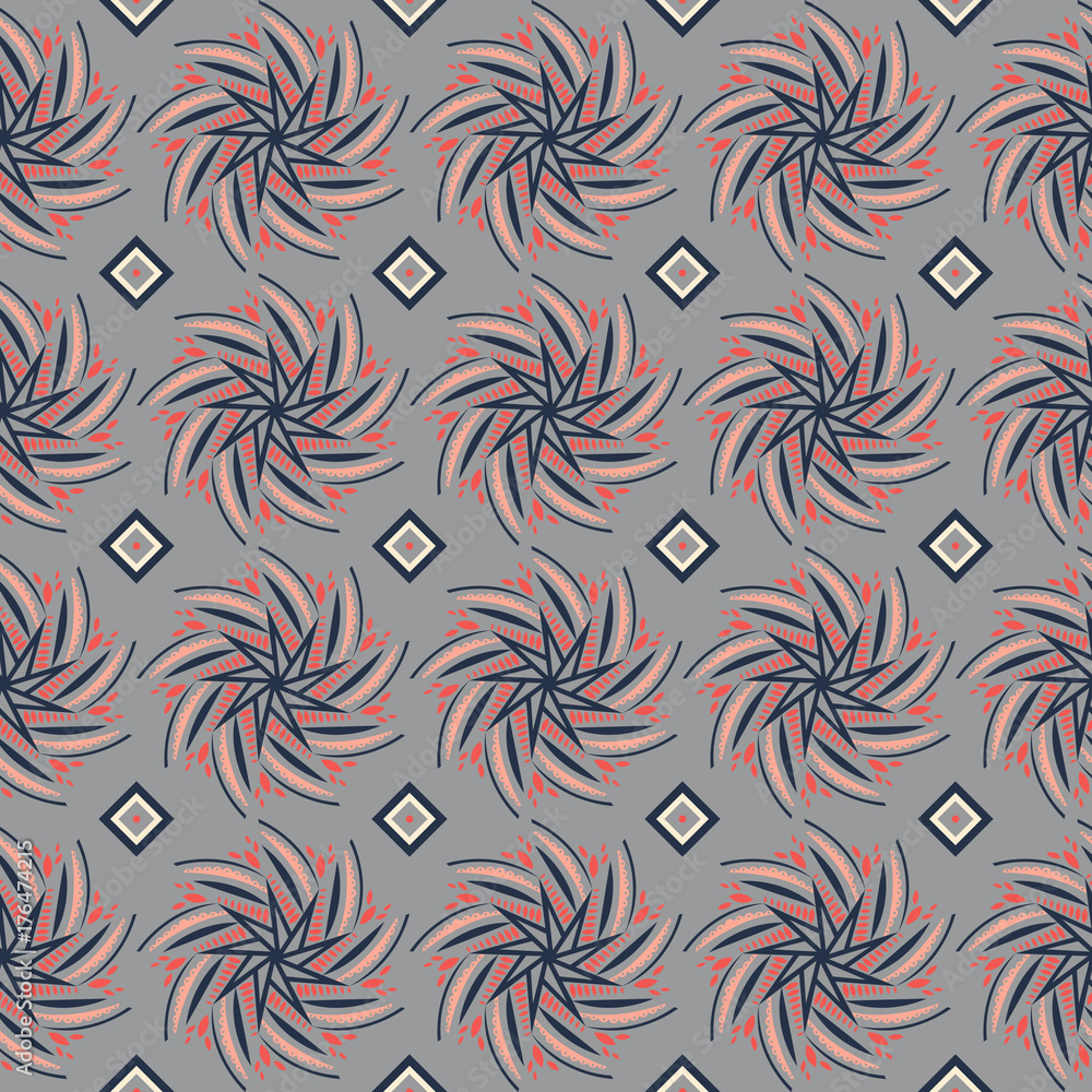 Vector seamless pattern with ornaments Vector seamless pattern with ornaments