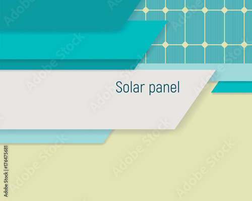 Solar panel vector illustration.