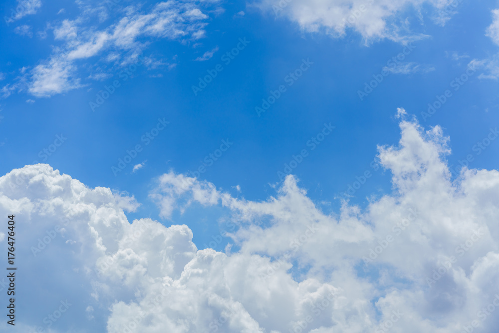 Beautiful white clouds and blue sky background Beautiful white clouds and blue sky background