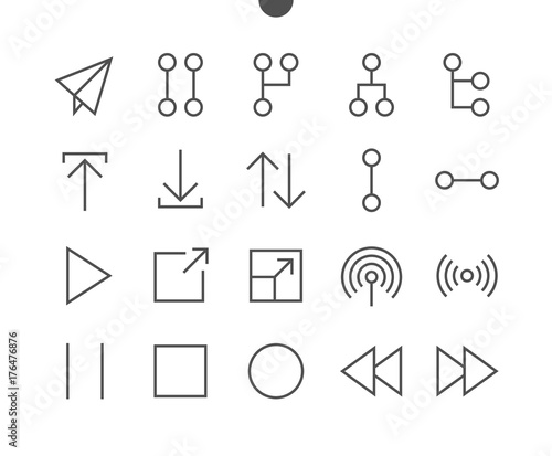 Control UI Pixel Perfect Well-crafted Vector Thin Line Icons 48x48 Ready for 24x24 Grid for Web Graphics and Apps with Editable Stroke. Simple Minimal Pictogram