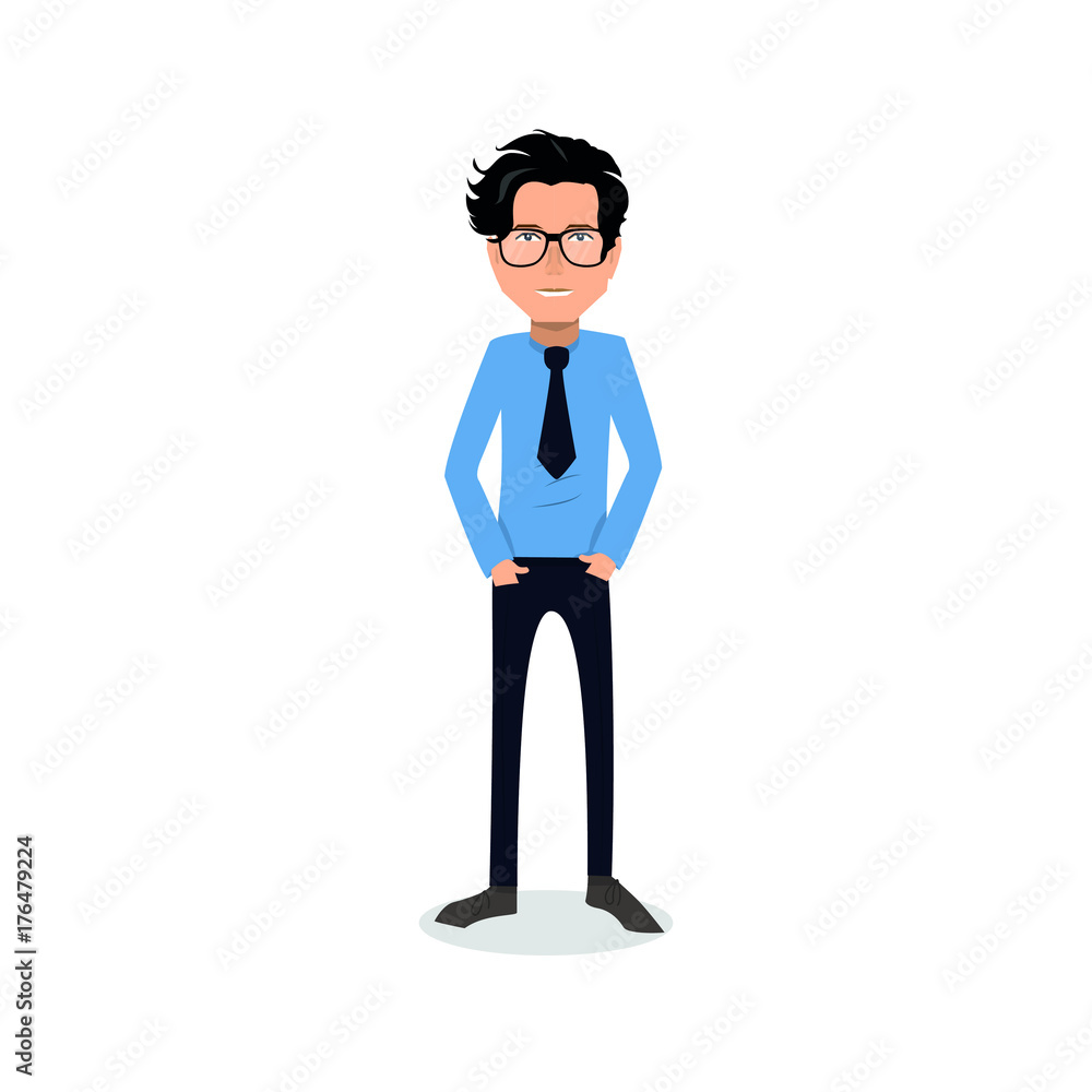 funny and cool cartoon guy in casual clothes, gesturing. Vector illustration, Hipster Style funny and cool cartoon guy in casual clothes, gesturing. Vector illustration, Hipster Style