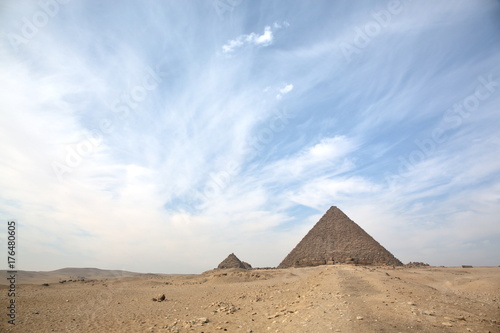 Great Egyptian pyramids in Giza  Cairo 