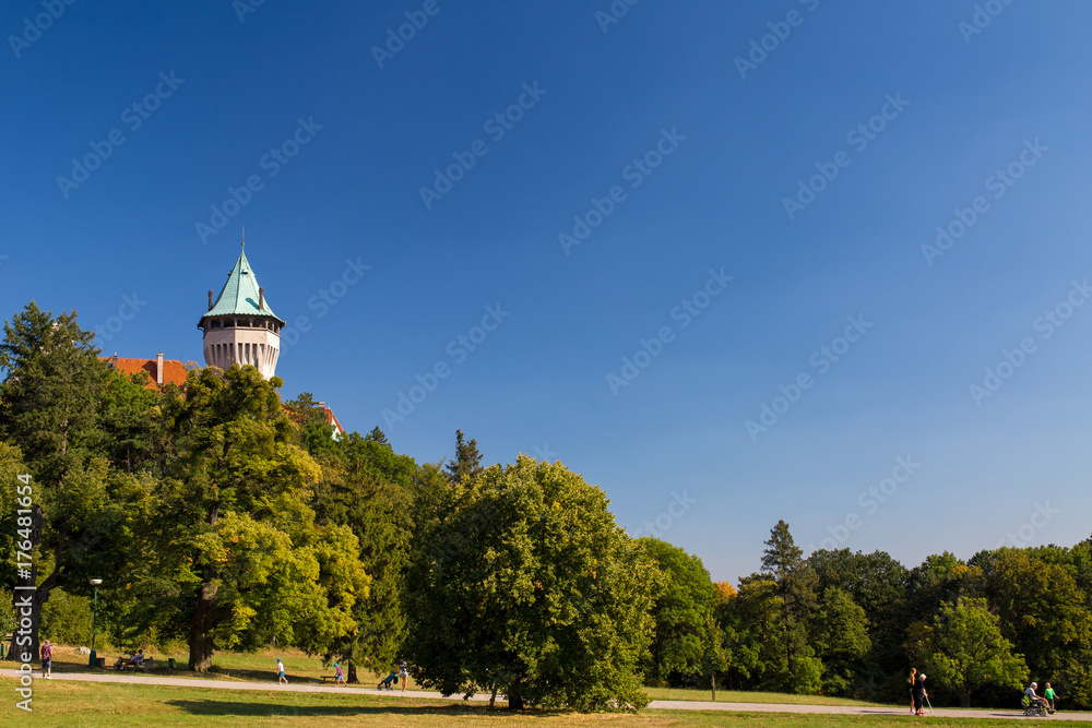 Smolenice castle in the summer holiday trip season