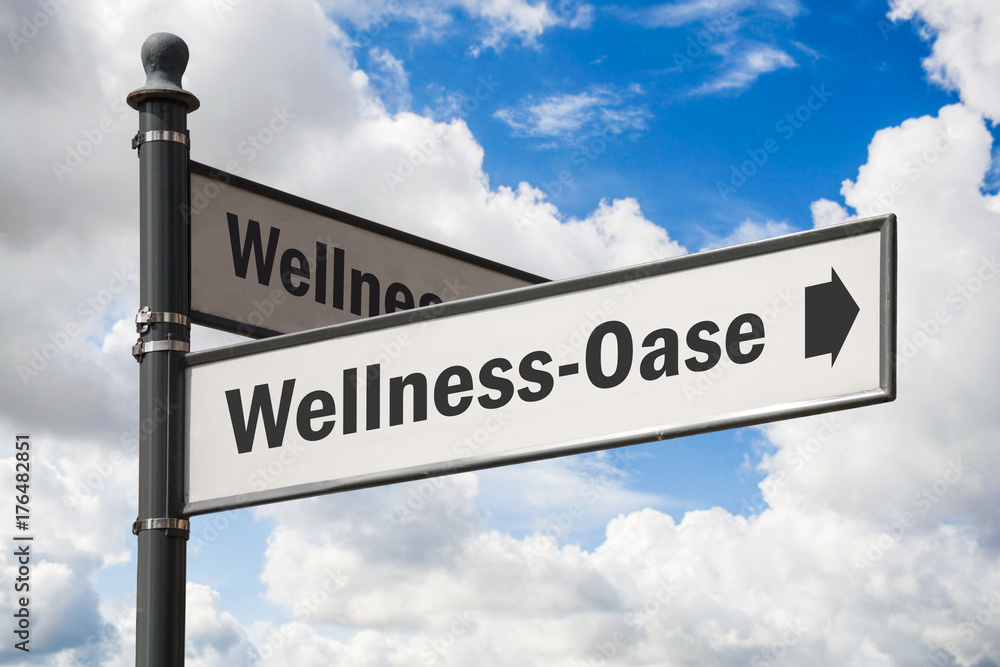 Fototapeta premium Schild 197 - Wellness-Oase