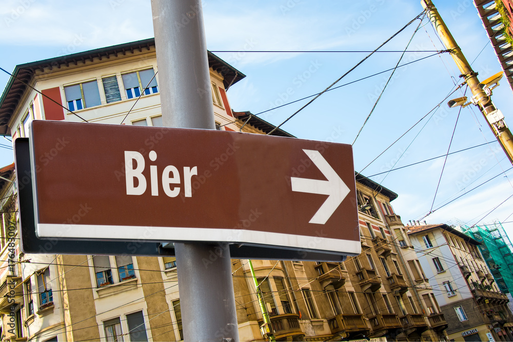 Fototapeta premium Schild 223 - Bier