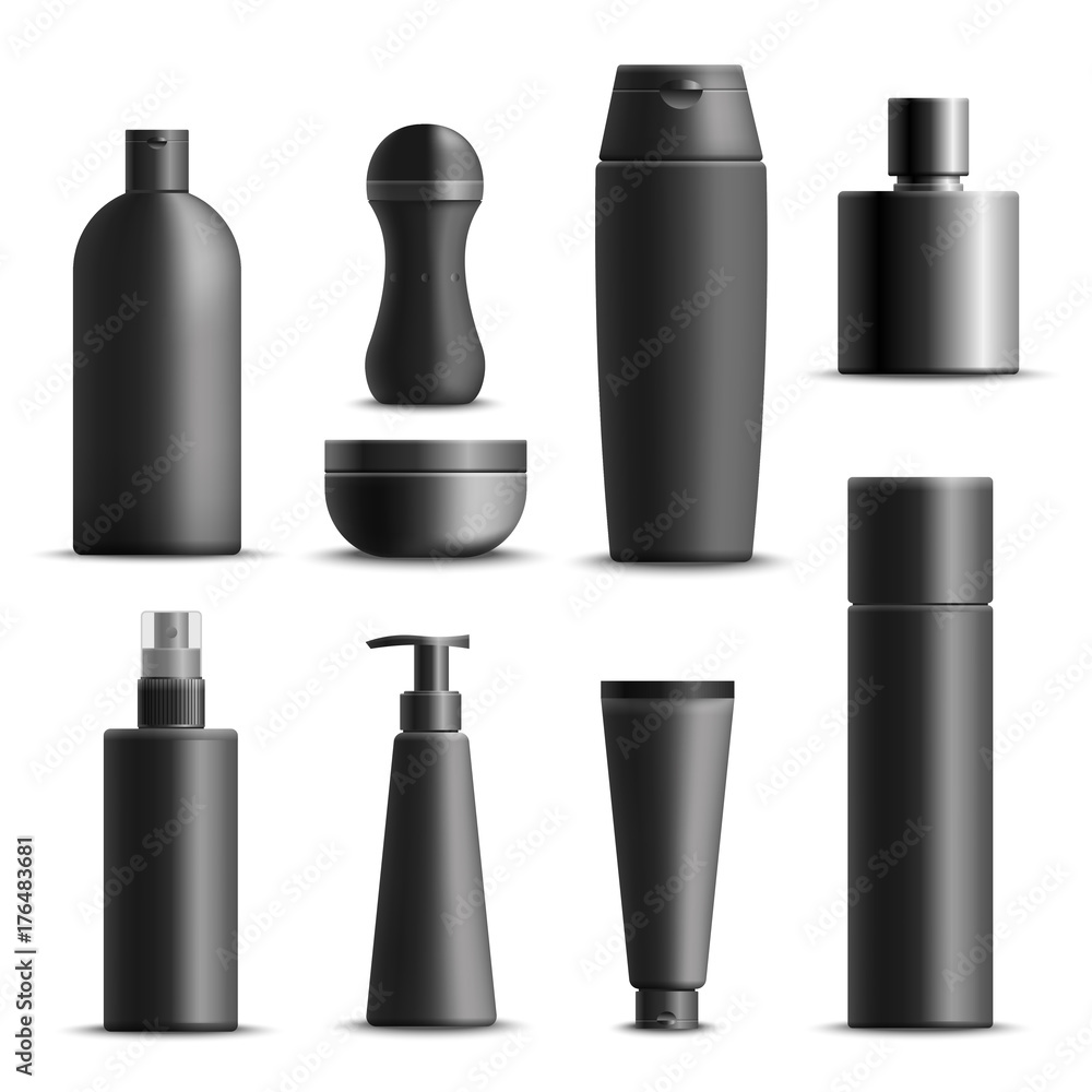 Mens Cosmetics Realistic Set Mens Cosmetics Realistic Set