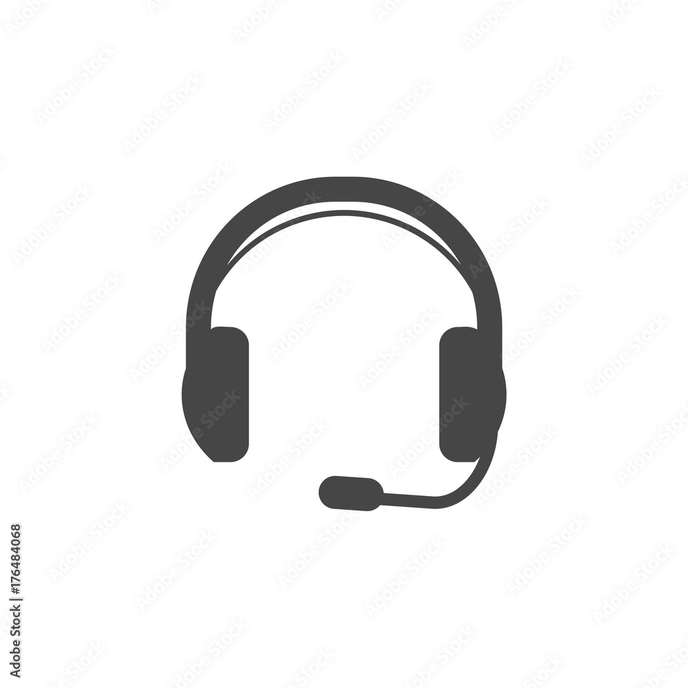 Headphone icon vector Headphone icon vector