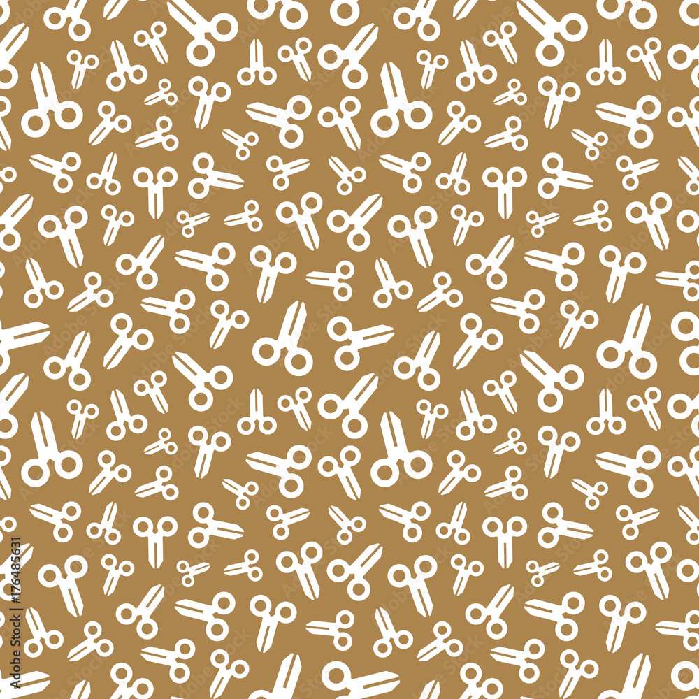 Scissors. Seamless pattern. Abstract background. Vector illustration. Scissors. Seamless pattern. Abstract background. Vector illustration.