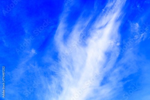 White cloud in the blue sky