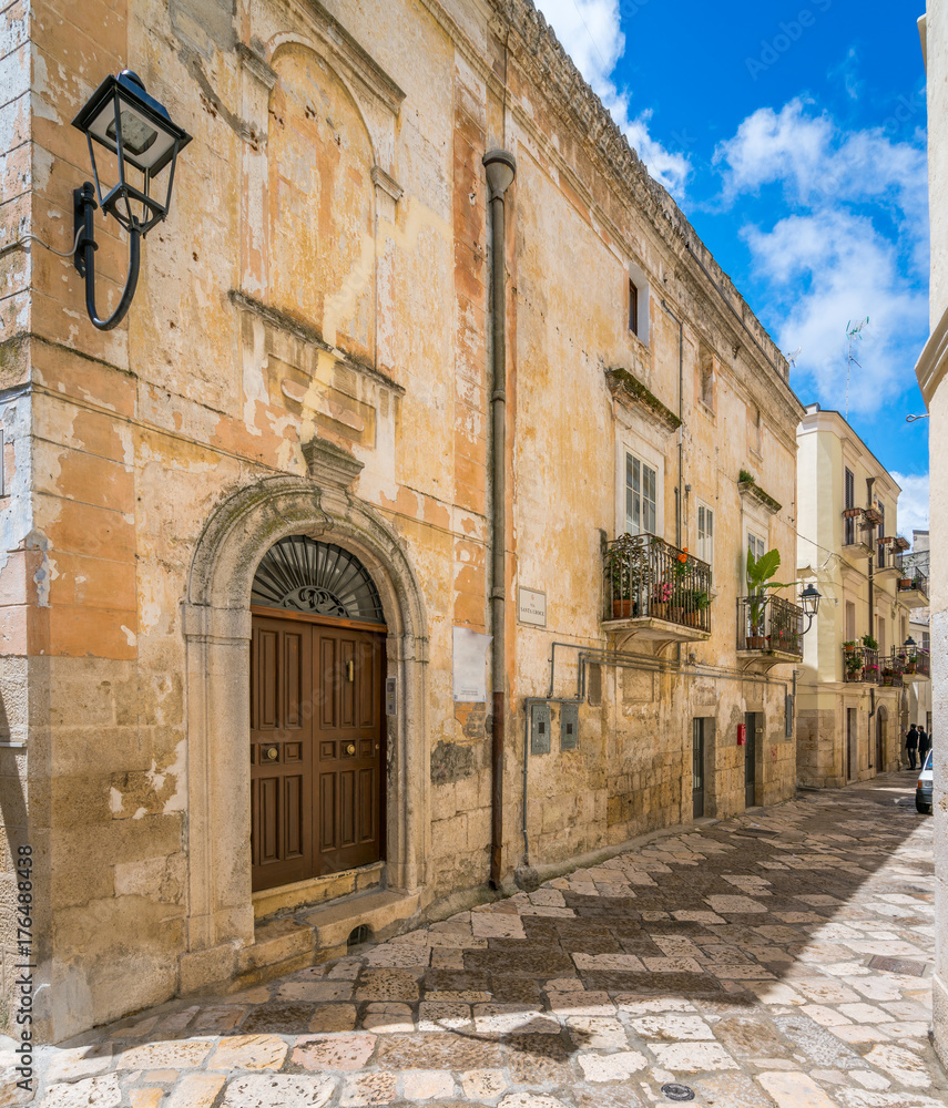 Scenic sight in Altamura, province of Bari, Puglia, southern Italy.