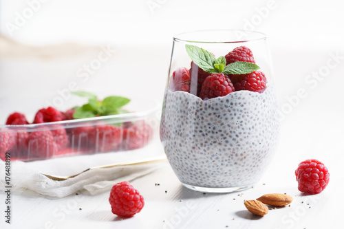 chia seed pudding almond milk
