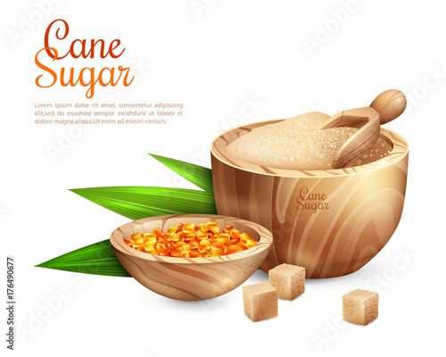 Cane Sugar Pail Background