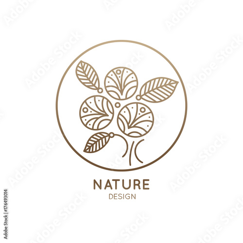 Logo three flowers in circle