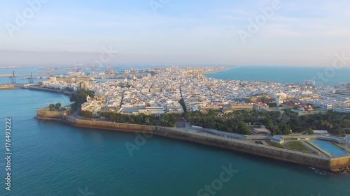 Aerial Cadiz with drone photo